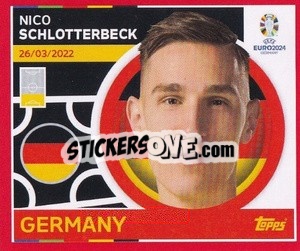 Sticker Nico Schlotterbeck - UEFA Euro 2024. Swiss Edition n. GER5 - Panini