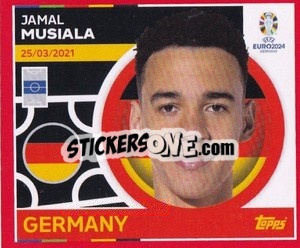 Sticker Jamal Musiala - UEFA Euro 2024. Swiss Edition n. GER11 - Panini