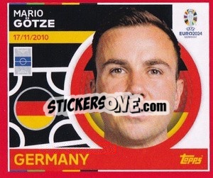 Sticker Mario Götze - UEFA Euro 2024. Swiss Edition n. GER12 - Panini