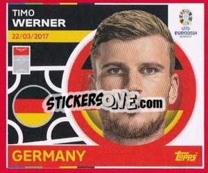 Sticker Timo Werner - UEFA Euro 2024. Swiss Edition n. GER14 - Panini