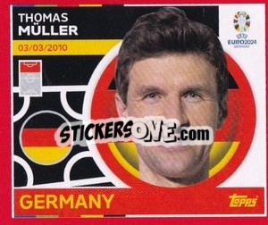 Sticker Thomas Müller - UEFA Euro 2024. Swiss Edition n. GER16 - Panini