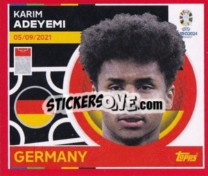 Sticker Karim Adeyemi - UEFA Euro 2024. Swiss Edition n. GER18 - Panini