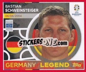 Sticker Bastian Schweinsteiger - UEFA Euro 2024. Swiss Edition n. GER20 - Panini