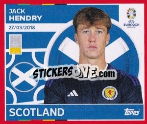 Sticker Jack Hendry - UEFA Euro 2024. Swiss Edition n. SCO6 - Panini