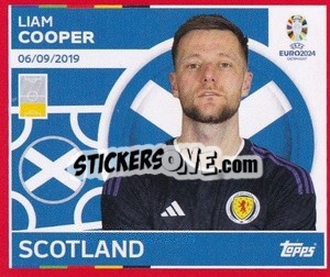 Sticker Liam Cooper - UEFA Euro 2024. Swiss Edition n. SCO7 - Panini