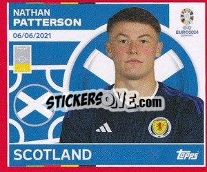 Sticker Nathan Patterson - UEFA Euro 2024. Swiss Edition n. SCO8 - Panini