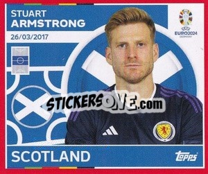 Sticker Stuart Armstrong - UEFA Euro 2024. Swiss Edition n. SCO13 - Panini