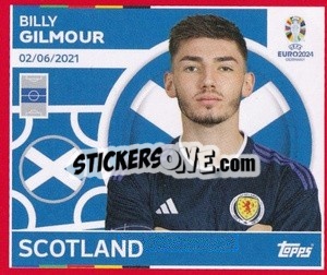 Sticker Billy Gilmour - UEFA Euro 2024. Swiss Edition n. SCO14 - Panini