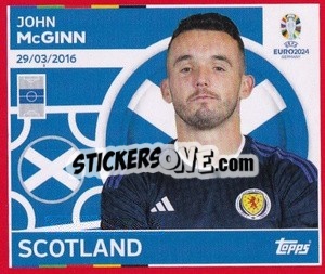 Sticker John McGinn - UEFA Euro 2024. Swiss Edition n. SCO15 - Panini
