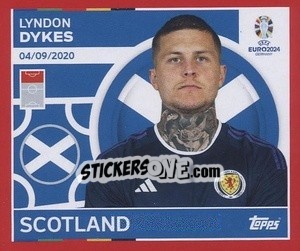 Sticker Lyndon Dykes - UEFA Euro 2024. Swiss Edition n. SCO20 - Panini