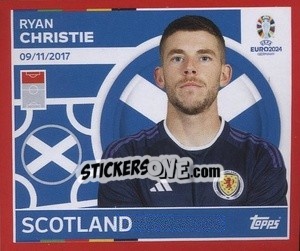 Cromo Ryan Christie - UEFA Euro 2024. Swiss Edition n. SCO21 - Panini