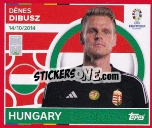 Sticker Dénes Dibusz - UEFA Euro 2024. Swiss Edition n. HUN4 - Panini