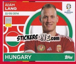 Sticker Ádám Lang - UEFA Euro 2024. Swiss Edition n. HUN5 - Panini