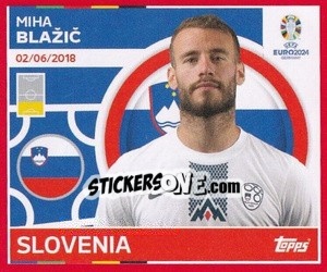 Sticker Miha Blažič - UEFA Euro 2024. Swiss Edition n. SVN6 - Panini