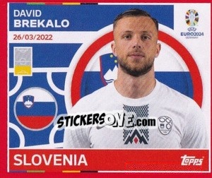 Sticker David Brekalo - UEFA Euro 2024. Swiss Edition n. SVN9 - Panini