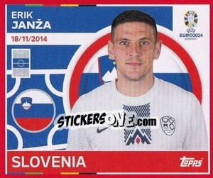 Sticker Erik Janža - UEFA Euro 2024. Swiss Edition n. SVN10 - Panini