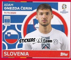 Sticker Adam Gnezda Čerin - UEFA Euro 2024. Swiss Edition n. SVN15 - Panini