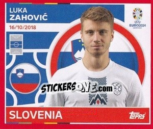 Sticker Luka Zahovič - UEFA Euro 2024. Swiss Edition n. SVN17 - Panini