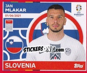Sticker Jan Mlakar - UEFA Euro 2024. Swiss Edition n. SVN18 - Panini
