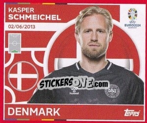 Sticker Kasper Schmeichel - UEFA Euro 2024. Swiss Edition n. DEN4 - Panini