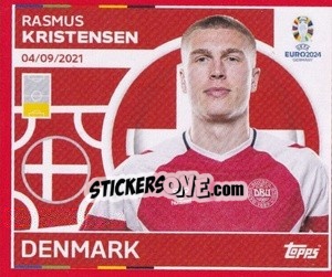 Sticker Rasmus Kristensen - UEFA Euro 2024. Swiss Edition n. DEN8 - Panini