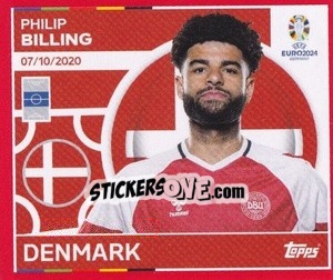 Sticker Philip Billing - UEFA Euro 2024. Swiss Edition n. DEN12 - Panini