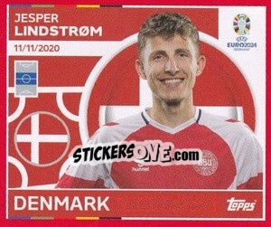 Sticker Jesper Lindstrøm - UEFA Euro 2024. Swiss Edition n. DEN14 - Panini