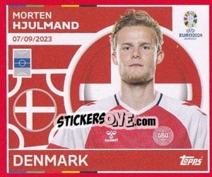 Figurina Morten Hjulmand - UEFA Euro 2024. Swiss Edition n. DEN17 - Panini