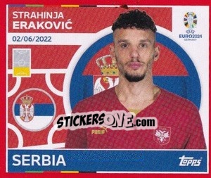 Sticker Strahinja Eraković - UEFA Euro 2024. Swiss Edition n. SRB9 - Panini
