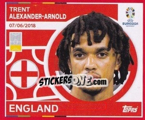 Sticker Trent Alexander-Arnold - UEFA Euro 2024. Swiss Edition n. ENG9 - Panini