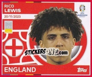 Cromo Rico Lewis - UEFA Euro 2024. Swiss Edition n. ENG12 - Panini