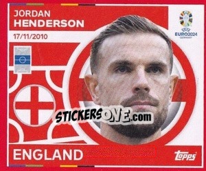 Sticker Jordan Henderson - UEFA Euro 2024. Swiss Edition n. ENG15 - Panini