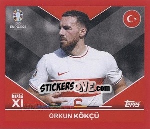 Sticker Orkun Kökçü - UEFA Euro 2024. Swiss Edition n. TUR-TOP2 - Panini