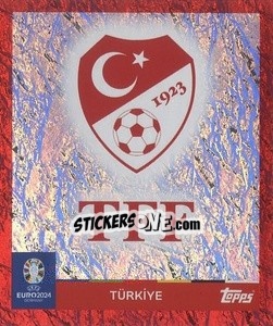 Sticker Emblem - UEFA Euro 2024. Swiss Edition n. TUR1 - Panini