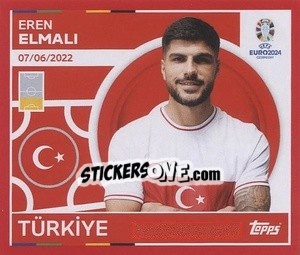 Sticker Eren Elmalı - UEFA Euro 2024. Swiss Edition n. TUR7 - Panini