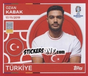 Sticker Ozan Kabak - UEFA Euro 2024. Swiss Edition n. TUR9 - Panini