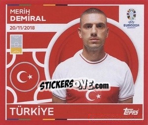 Sticker Merih Demiral - UEFA Euro 2024. Swiss Edition n. TUR12 - Panini