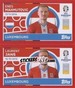 Sticker Enes Mahmutovic / Laurent Jans - UEFA Euro 2024. Swiss Edition n. LUX6-7 - Panini