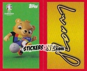 Sticker Mascot / José Mourinho Signature - UEFA Euro 2024. Swiss Edition n. MM1-2 - Panini