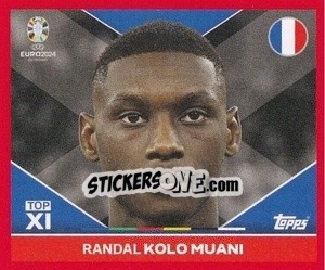 Sticker Randal Kolo Muani - UEFA Euro 2024. Swiss Edition n. FRA-TOP1 - Panini