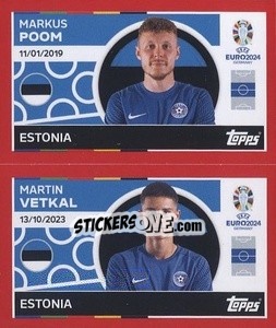 Sticker Markus Poom / Martin Vetkal