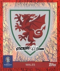 Sticker Emblem - UEFA Euro 2024. Swiss Edition n. WAL1 - Panini