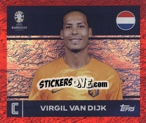 Sticker Virgil van Dijk - UEFA Euro 2024. Swiss Edition n. NED2 - Panini