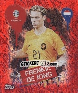 Sticker Frenkie de Jong - UEFA Euro 2024. Swiss Edition n. NED3 - Panini