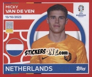 Sticker Micky van de Ven - UEFA Euro 2024. Swiss Edition n. NED6 - Panini