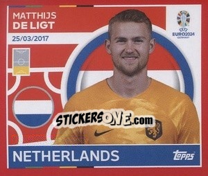 Sticker Matthijs de Ligt - UEFA Euro 2024. Swiss Edition n. NED7 - Panini