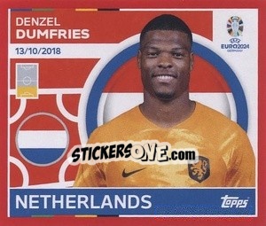 Sticker Denzel Dumfries - UEFA Euro 2024. Swiss Edition n. NED8 - Panini