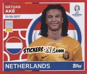 Cromo Nathan Aké - UEFA Euro 2024. Swiss Edition n. NED12 - Panini