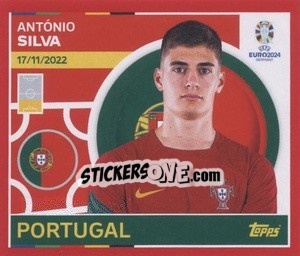 Sticker António Silva - UEFA Euro 2024. Swiss Edition n. POR6 - Panini