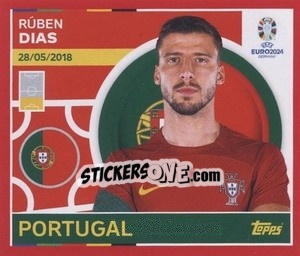 Sticker Rúben Dias - UEFA Euro 2024. Swiss Edition n. POR7 - Panini